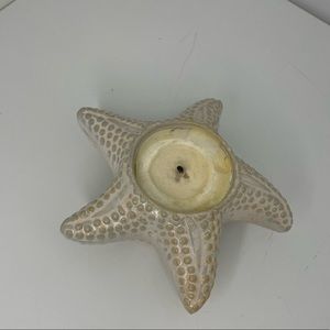 Ceramic starfish candle holder
